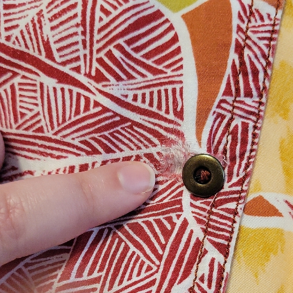 Vintage Lizwear Men's Button Down Shirt Tropical Print - Picture 4 of 7